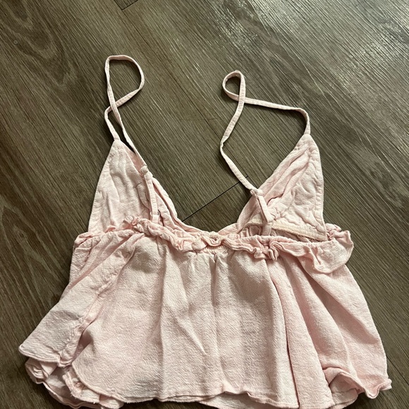 Pink Ruffled Tank Top - Picture 3 of 3